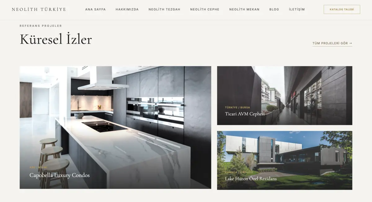 Neolith Turkey · Corporate Web Design - görsel 4