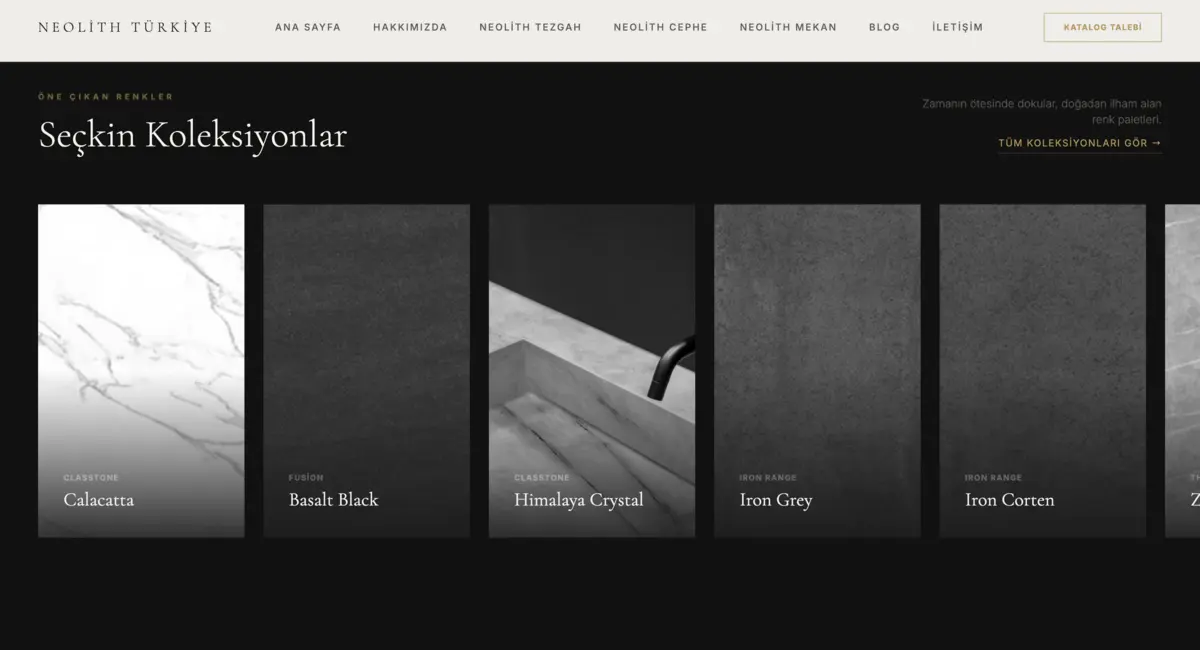 Neolith Turkey · Corporate Web Design - görsel 6
