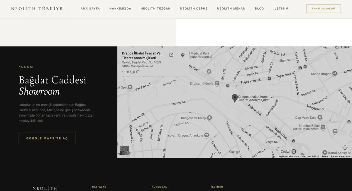 Neolith Turkey · Corporate Web Design - görsel 8