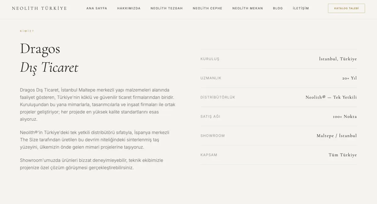 Neolith Turkey · Corporate Web Design - görsel 9