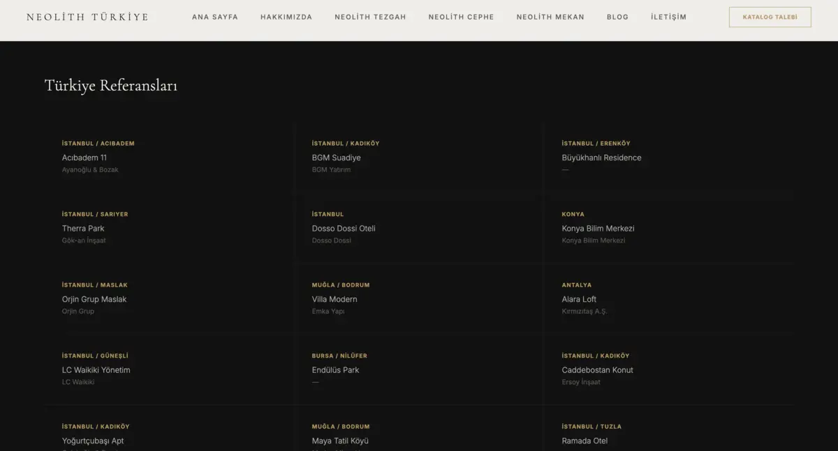 Neolith Turkey · Corporate Web Design - görsel 12