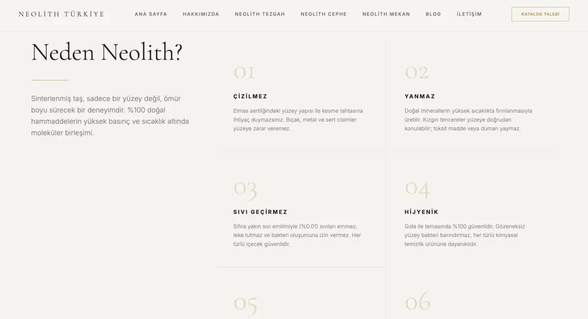 Neolith Turkey · Corporate Web Design - görsel 13