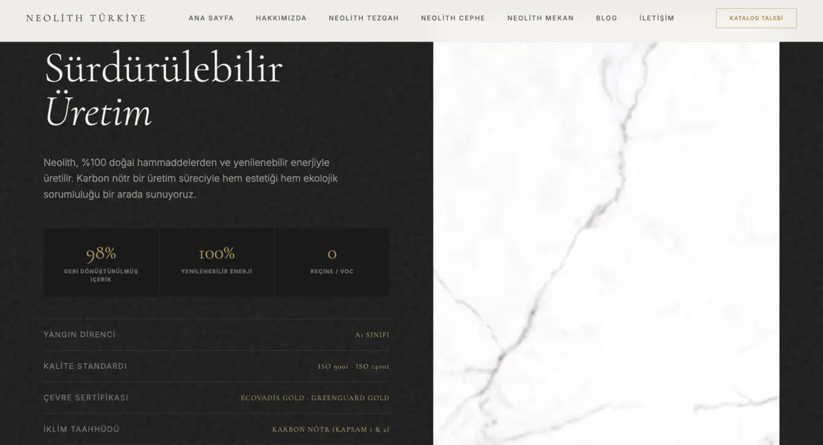Neolith Turkey · Corporate Web Design - görsel 15