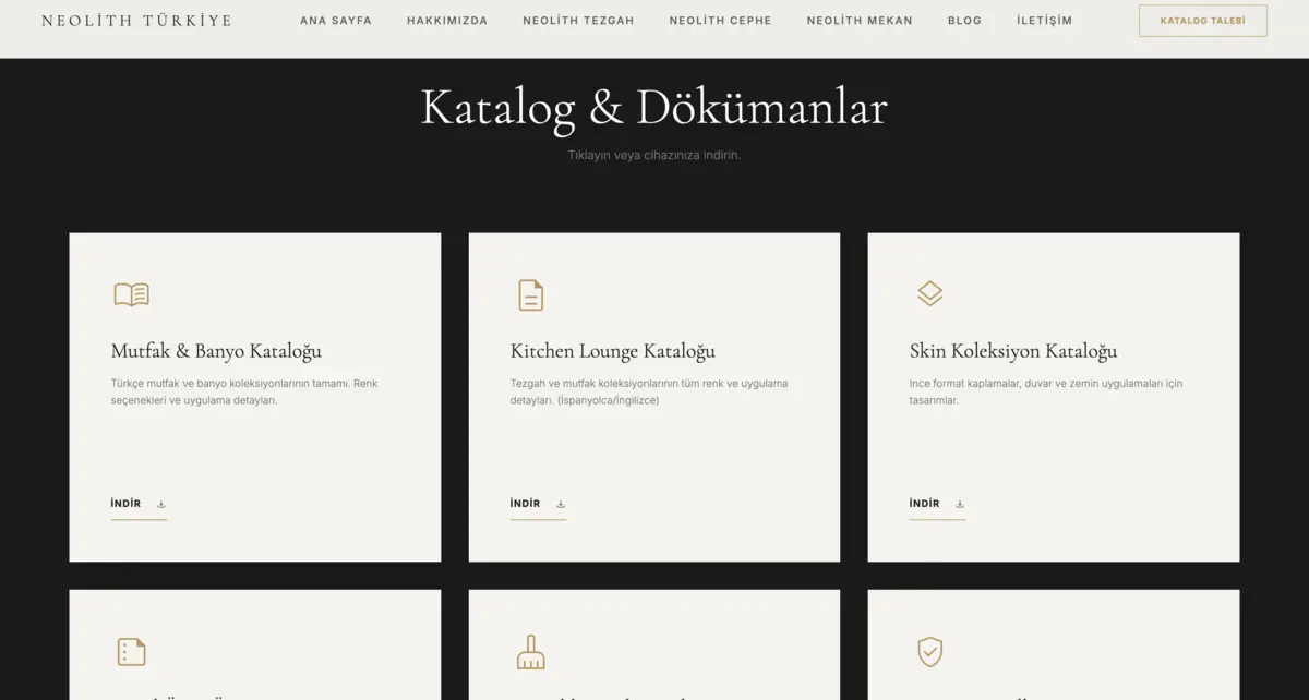 Neolith Turkey · Corporate Web Design - görsel 16