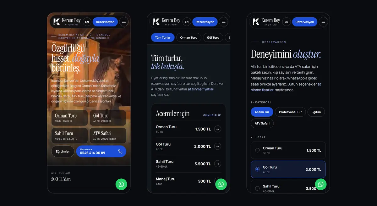 Kerem Bey Horse Farm · Bilingual Website - görsel 6