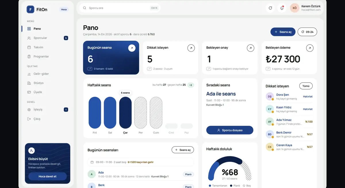 FitOn · Coach and Athlete Tracking App - görsel 3