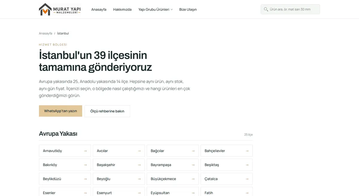 Murat Yapı Malzemeleri · Ürün Kataloğu Sitesi - görsel 4